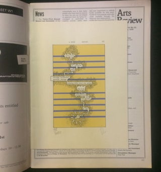 signed original print (The Humament) in ARTS REVIEW Vol XXVIII No 23.