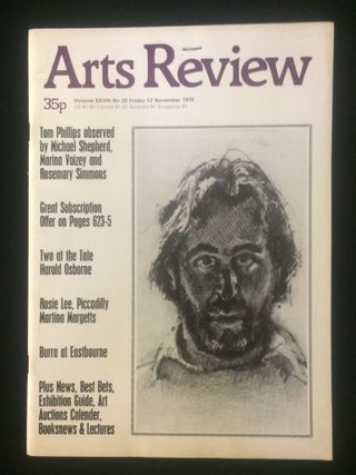 signed original print (The Humament) in ARTS REVIEW Vol XXVIII No 23.