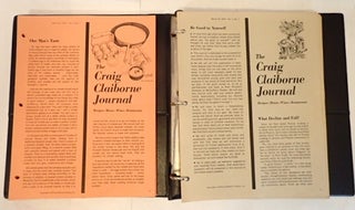 Item #010969 THE CRAIG CLAIBORNE JOURNAL (36 issues). Craig Claiborne