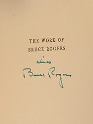 THE WORKOF BRUCE ROGERS: A CATALOGUE