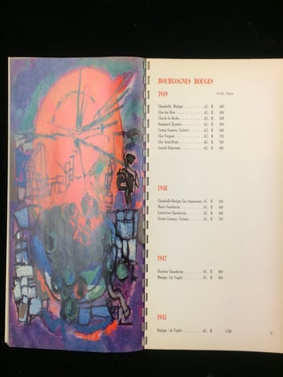 Item #011461 Establissements Nicolas. Liste Des Grand Vins 1955. Sous le signe des "Still life"...
