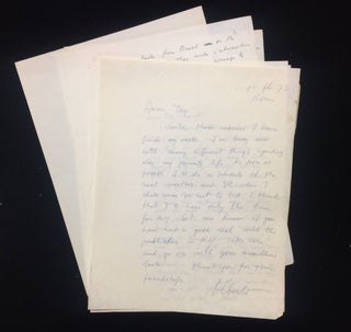 ARCHIVE OF LETTERS AND BOOKS TO US FILM DIRECTOR TAY GARNETT FROM TRUFFAUT, KAZAN, et al.