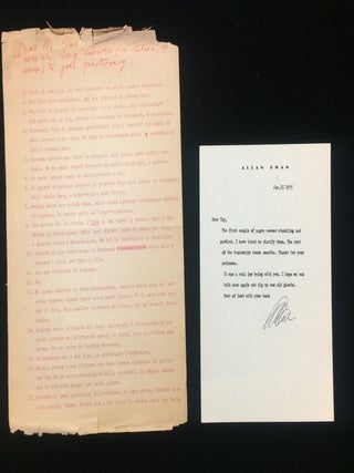 ARCHIVE OF LETTERS AND BOOKS TO US FILM DIRECTOR TAY GARNETT FROM TRUFFAUT, KAZAN, et al.