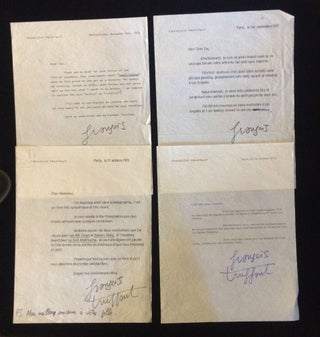 ARCHIVE OF LETTERS AND BOOKS TO US FILM DIRECTOR TAY GARNETT FROM TRUFFAUT, KAZAN, et al.