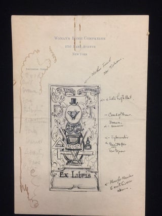 ARCHIVE OF SKETCHES, NOTES AND CORRESPONDENCE OF AMERICAN ILLUSTRATOR ORSON LOWELL