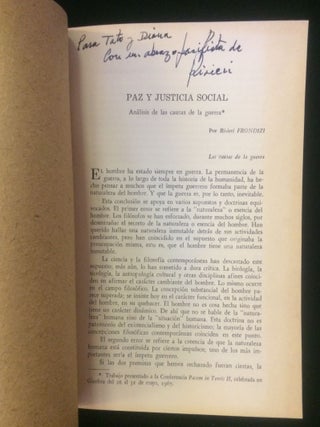PAZ Y JUSTICIA SOCIAL: ANALISIS DE LA CAUSAS DE LA GUERRA