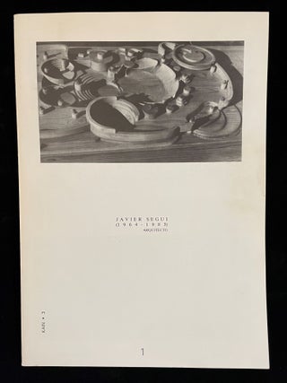 Item #011668 EN TORNO A LA OBRO DE JAVIER SEGUI (1964 - 1983). Javier Segui