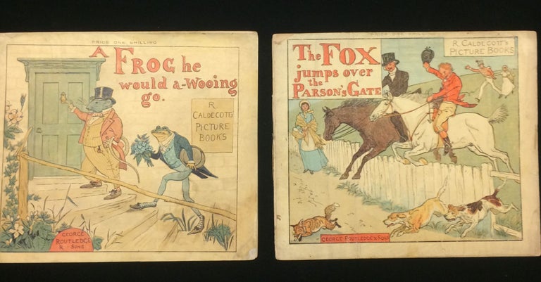 Item #011927 CALDECOTT PICTURE BOOKS: A Frog Would a--Wooing Go, The Fox Jumps Over the Parsons Gate (2 titles). Randolph Caldecott.