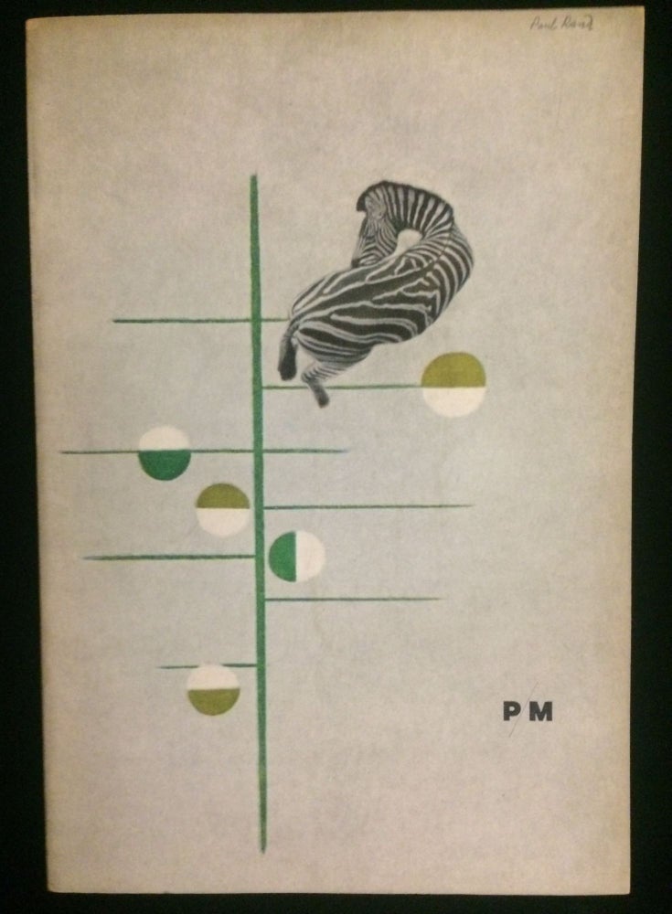 Item #012161 PM Magazine, Vol. IV No. 9 October - November 1938 (Paul Rand issue). The Merrymount Press Paul Rand, American Artists Group.