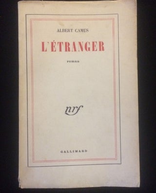 Item #012191 L'ETRANGER. Albert Camus