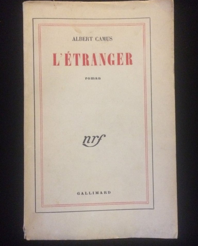 Item #012191 L'ETRANGER. Albert Camus.