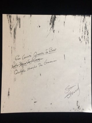 TRIPTYCH OF ORIGINAL SCRATCHBOARDS FOR STEWARD'S UNPUBLISHED TRANSLATION OF JEAN GENET'S QUERELLE