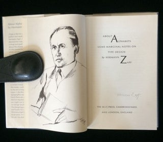 Item #012328 ABOUT ALPHABETS: SOME MARGINAL NOTES ON TYPE DESIGN. Hermann Zapf
