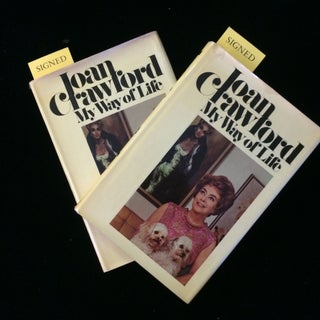 Item #012418 MY WAY OF LIFE (2 copies) each with a TNS laid-in. Joan Crawford