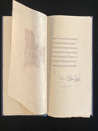 Item #012676 LATE, PASSING PRAIRIE FARM. William. Moser Stafford, Barry, David Bourbeau, binder