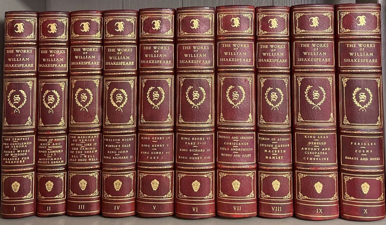 Item #012697 THE WORKS (10 volumes). William SHAKESPEARE.