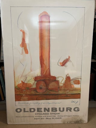 Item #012780 OLDENBURG CHICAGO SHOW. Claus Oldenburg, artist