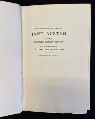 THE NOVELS AND LETTERS OF JANE AUSTEN (Stoneleigh Edition, 12 volumes complete)