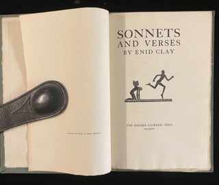 Item #013002 SONNETS AND VERSES. Enid. Gill Clay, Eric, wood eengravings