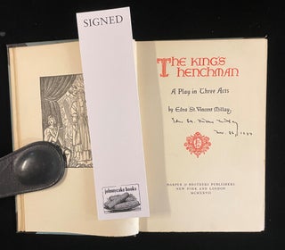 Item #013004 THE KING'S HENCHMAN: A PLAY IN THREE ACTS. Edna St. Vincent Millay