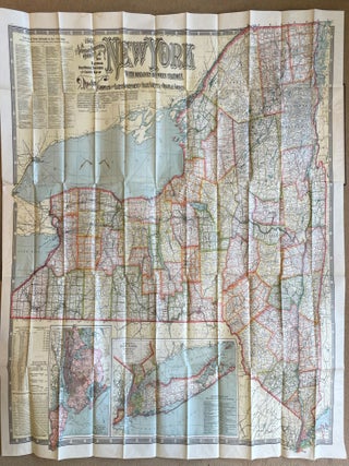 Item #013098 National Publishing Company's New Railroad, Post Office, Township and County Map of...