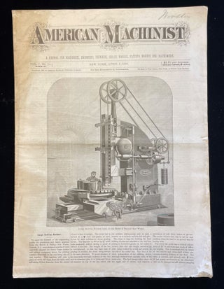 Item #013104 AMERICAN MACHINIST (32 issues, 1884-1887