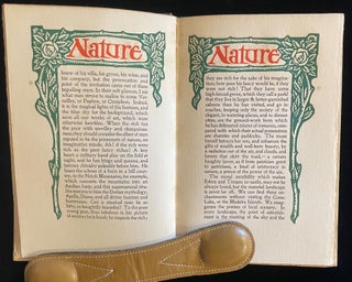 Item #013116 THE ESSAY ON NATURE as written by Ralph Waldo Emerson, and included in his second...