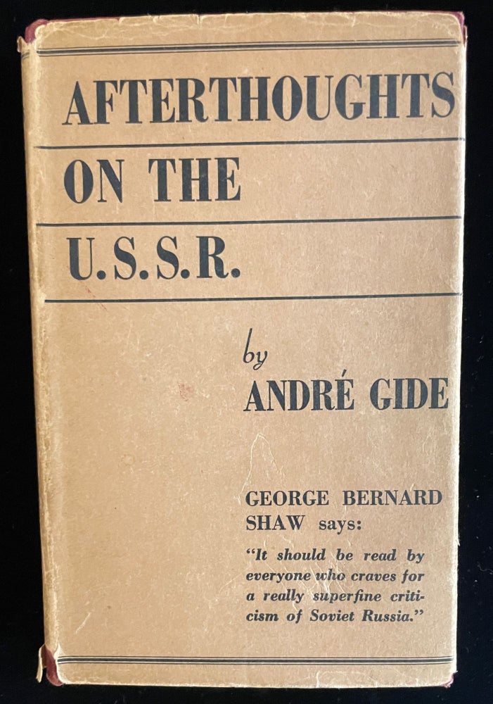 Item #013119 Afterthoughts: A Sequel to Back From the U.S.S.R. A. Bussy Gide, D., Trans.