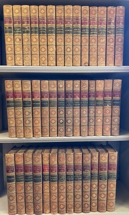 Item #013165 The Works of Sir Walter Scott (41 volumes). Sir Walter Scott, Mary Ellen Lowell