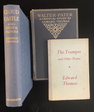 Item #013277 LOT OF 3 EDWARD THOMAS TITLES. (WORLD WAR I). Edward Thomas