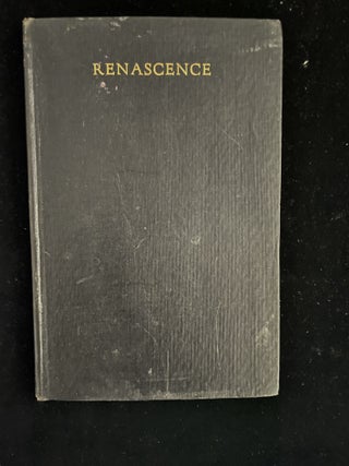 Item #013280 RENASCENCE AND OTHER POEMS. Edna St. Vincent Millay