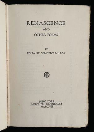 RENASCENCE AND OTHER POEMS