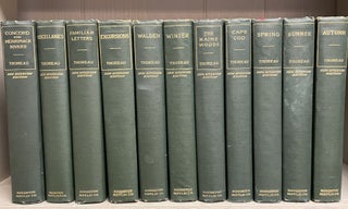 Item #013341 THE WRITINGS OF HENRY DAVID THOREAU (Riverside Edition, 11 volumes complete). Henry...