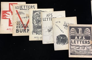 Item #013384 AFS LETTERS. AMERICAN FIELD SERVICE LETTERS (WWII) - lot of 11 newsletters