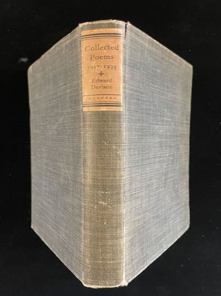 Item #013386 COLLECTED POEMS 1917 - 1939. Edward Davison