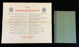 Item #013392 THE LAST MAN with COLT PRESS 1943 PROMOTIONAL BROADSIDE. Weldon Kees