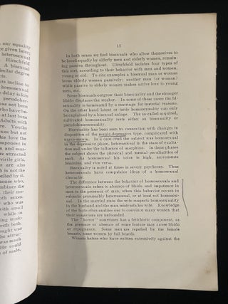 A Critical Digest of Some of the Newer Work Upon Homosexuality in Man and Woman