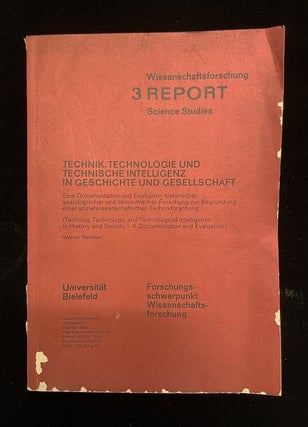 Item #013781 Technik, Technologie und technische Intelligenz in Geschichte und Gesellschaft eine...