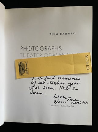 TINA BARNEY PHOTOGRAPHS - THEATER OF MANNERS