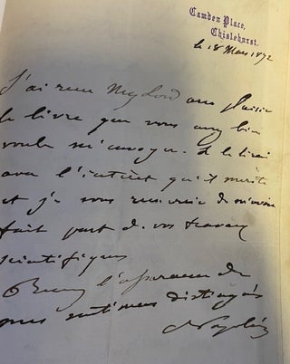 Item #013873 ASTRONOMY AND GEOLOGY COMPARED. John Benn Walsh Ormathwaite, Baron., Napoleon III...