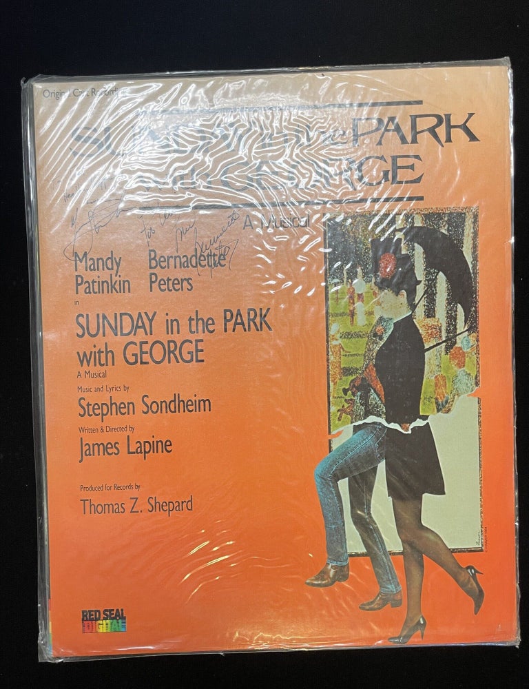 Item #013963 SUNDAY IN THE PARK WITH GEORGE ORIGINAL CAST RECORDING. music, lyrics, Mandy Patinkin, Stephen . Lapine Bernadette Peters . Sondheim, James, book and direction, cast members.
